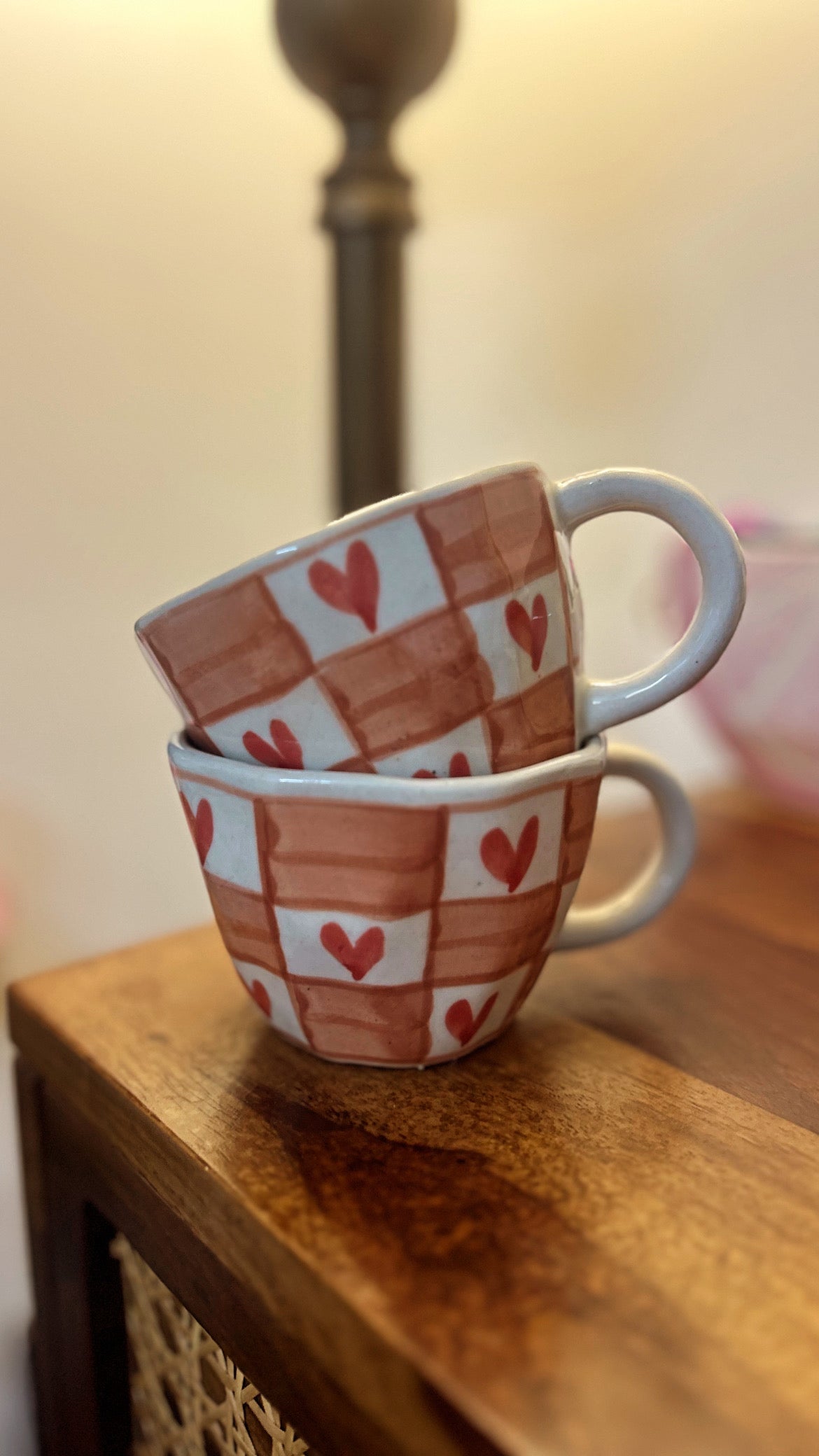Checkered hearts