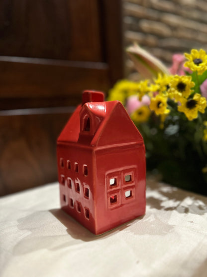 Red House Candleholder